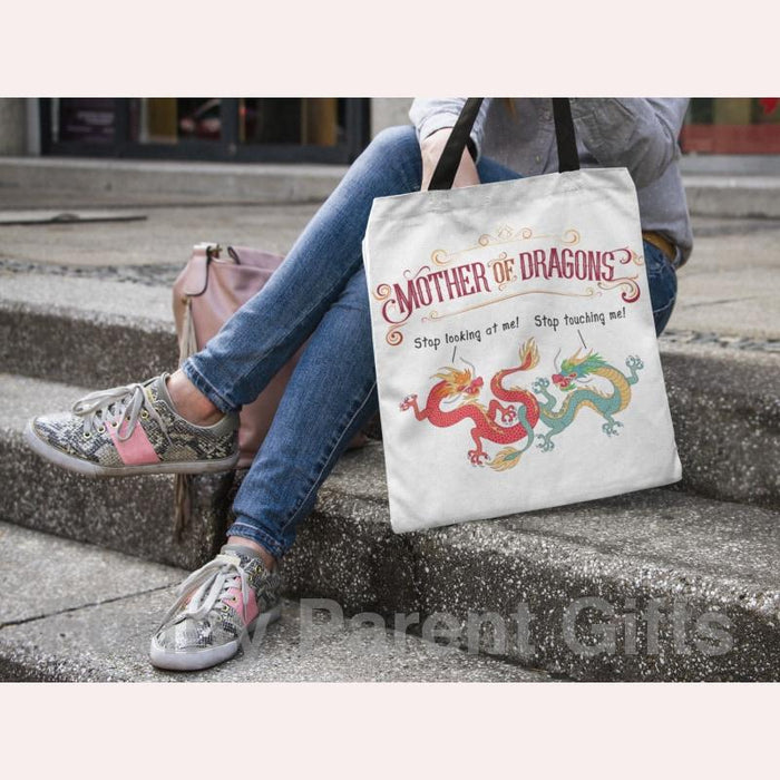 Mother of Dragons 16x16 inch and 18x18 inch Tote Bags for Game of Thrones Fans
