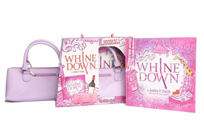 Whine Down Book and Wine Clutch Gift Set