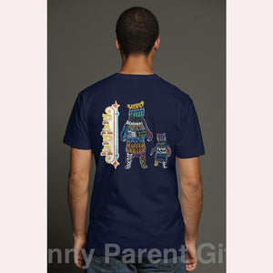 Apliiq Men s / Navy Papa Bear - Short Sleeve Pocket T-Shirt for Men