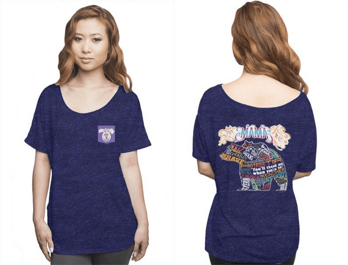 Mama Bear - Short-Sleeved Pocket T-shirt for Women