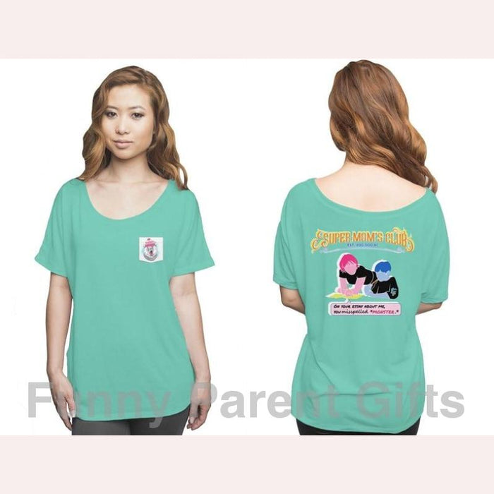 Monster Mom, Mama Bear - Super Mom's Club Short-Sleeved Pocket T-Shirt for Women
