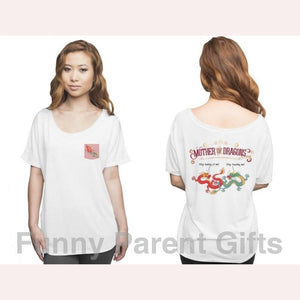 Apliiq Women Mother of Dragons Short-Sleeved Pocket T-shirt for Women for Game of Thrones Fans