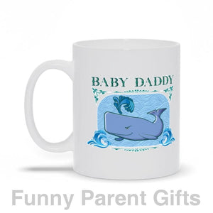 Gooten Maternity 11 oz Baby Daddy with Sperm Whale 11 oz and 15 oz Coffee Mug/Cup