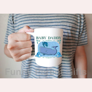 Gooten Maternity Baby Daddy with Sperm Whale 11 oz and 15 oz Coffee Mug/Cup