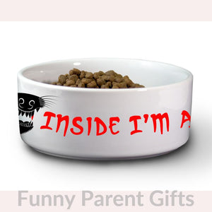 Gooten Pets Small/Medium Inside I'm a Dire Wolf Dog Bowls for Game of Thrones Fans