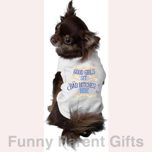 Mirage Pet Products Pet and Owner Good Girls Sit Dog Tank T-Shirt