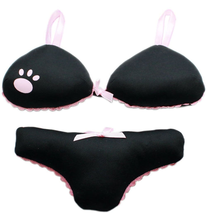 Big Girl Panties and Bra Set/Bikini Squeaky Dog Chew Toy