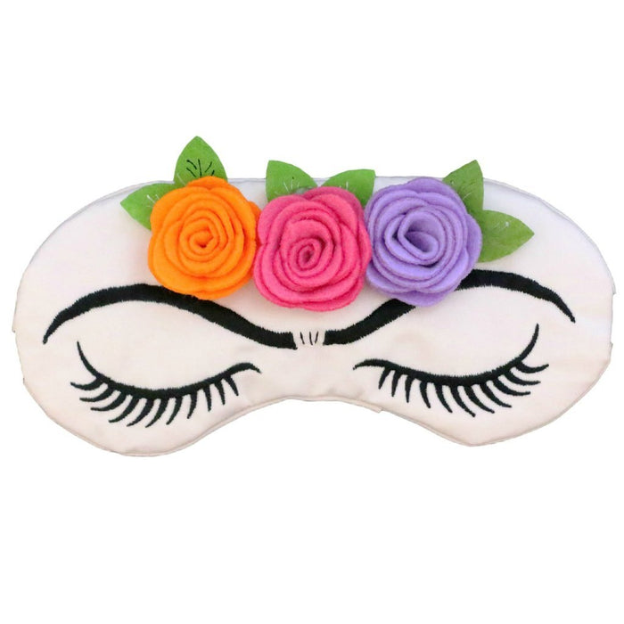 Frida Kahlo Lashes and Roses Sleep Mask